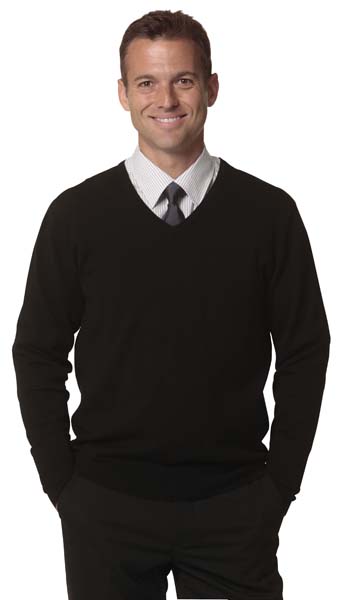 Men's V-Neck Long Sleeves Jumper image2